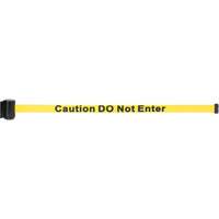 Wall Mount Barrier with Magnetic Tape, Steel, Screw Mount, 7', Yellow Tape Stor-it Systems