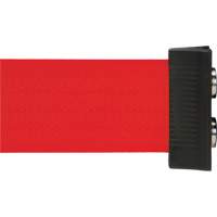 Wall Mount Barrier with Magnetic Tape, Steel, Screw Mount, 7', Red Tape SGR024 | Stor-it Systems