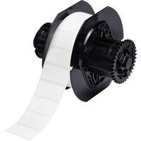 B33 Polyamide Coated Cloth Labels, Nylon, 1.5" L x 0.75" H, White Stor-it Systems