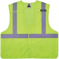 GloWear 8217BA Breakaway Mesh Safety Vest, High Visibility Lime-Yellow, Medium/Small, Polyester SGR371 | Stor-it Systems