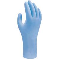 Gants jetables biod&eacute;gradable, T-petit, Nitrile, 2,5 mils, Sans poudre, Bleu Stor-it Systems