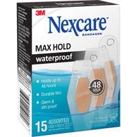 Pansements imperm&eacute;ables &agrave; tenue maximale Nexcare, Assorti, Plastique, St&eacute;rile Stor-it Systems