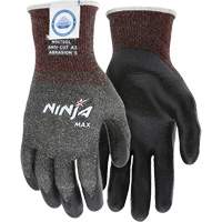 Ninja&reg; Max Cut Resistant Gloves, Size Large, 10 Gauge, Bi-Polymer Coated, Dyneema&reg; Shell, ASTM ANSI Level A3 Stor-it Systems