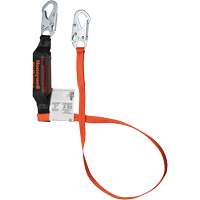 Titan Shock-Absorbing Lanyard, 6', Locking Snap Hook Center, Locking Snap Hook Leg Ends, Polyester Stor-it Systems