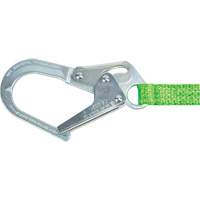Miller&reg; HP Shock-Absorbing Lanyard, 4', Locking Rebar Hook Center, Locking Snap Hook Leg Ends, Polyester Stor-it Systems