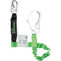Miller&reg; StretchStop&reg; Shock-Absorbing Lanyard, 6', Scaffold Hook Center, Locking Snap Hook Leg Ends, Polyester Stor-it Systems