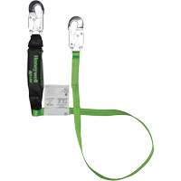 Miller&reg; HP Shock-Absorbing Lanyard, 6', Locking Snap Hook Center, Locking Snap Hook Leg Ends, Polyester Stor-it Systems