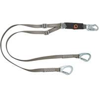 V-Series Tie-Back Lanyard, 6', Carabiner Center, Snap Hook Leg Ends, Nylon Stor-it Systems