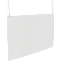 Ceiling Mounted Safety Shield, 24" W x 32" H SGU442 | Stor-it Systems