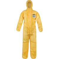 ChemMax&reg; 1 Coveralls, Polyethylene/Polypropylene, 4X-Large, Yellow Stor-it Systems