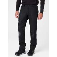 Pantalons d'entretien Oxford, Poly-coton, Noir, Taille 30, Entrejambe 30 SGU533 | Stor-it Systems