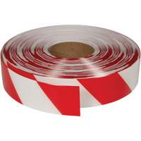 Ruban de marquage tr&egrave;s r&eacute;sistant pour plancher ArmorStripe, 2" x 100', PVC, Rouge et blanc Stor-it Systems