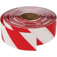 Ruban de marquage tr&egrave;s r&eacute;sistant pour plancher ArmorStripe, 3" x 100', PVC, Rouge et blanc Stor-it Systems