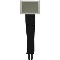 Sign & Dispenser Holder for Crowd Control Post, Black SGU791 | Stor-it Systems