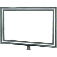 Heavy-Duty Horizontal Sign Holder for Classic Posts, Polished Chrome SGU833 | Stor-it Systems