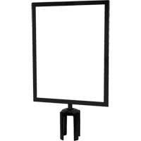 Heavy-Duty Horizontal Sign Holder with Tensabarrier<sup>®</sup> Post Adapter, Black SGU846 | Stor-it Systems