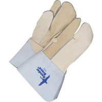 Gants &agrave; trois doigts en cuir, Cuir fleur de vache, Taille 9 Stor-it Systems