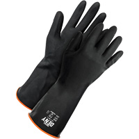 Gants r&eacute;sistants aux produits chimiques Deny, Taille 9, 12" lo, Latex de caoutchouc, Doublure en Ouat&eacute;e, Gant de calibre hiver Stor-it Systems