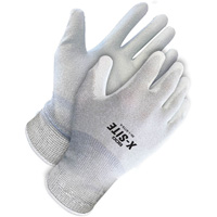 Gants enduits antistatiques X-Site, 8, R&ecirc;vetement Polyur&eacute;thane, Calibre 15, Enveloppe en Nylon/Cuivre Stor-it Systems
