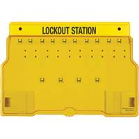 Trilingual Covered Lock Station, None Padlocks, 10 Padlock Capacity, Padlocks Not Included SGW124 | Stor-it Systems