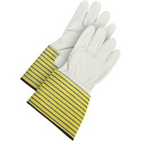 Classic Fitter's Gloves, Large, Grain Cowhide Palm, Fleece Inner Lining Stor-it Systems