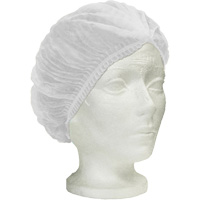 Ronco Care™ Pleated Bouffant Cap, Polypropylene, 24", White SGW440 | Stor-it Systems