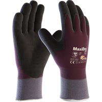 ATG MaxiDry&reg; Zero Coated Gloves with Thermal Lining, Small, Foam Nitrile Coating, 15 Gauge, Nylon/Spandex Shell Stor-it Systems