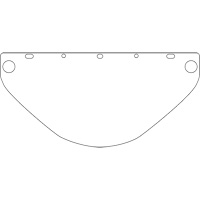 Dynamic Universal Fit Safety Visor, Polycarbonate, Clear Tint Stor-it Systems