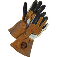 Gants de soudage &agrave; l'arc MIG Gander Brand, Cuir fleur de vache, Taille T-petit Stor-it Systems
