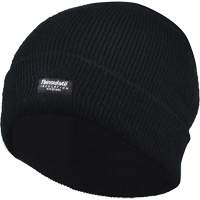Lined Cuff Tuque, Thinsulate™ Lining, One Size, Black SGW712 | Stor-it Systems