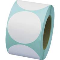 Pastilles de marquage colorées, Cercle, 3" lo x 3" la, Blanc, Vinyle SGW778 | Stor-it Systems