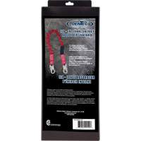 ShockSorb Internal Shock Lanyard, 6', Snap Hook Center, Snap Hook Leg Ends, Polyester Stor-it Systems