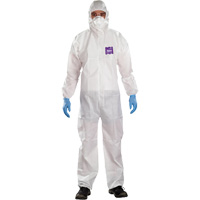 AlphaTec™ Microchem<sup>®</sup> 3-Piece Chemical Resistant Coveralls with Hood, 2X-Large, White SGX258 | Stor-it Systems