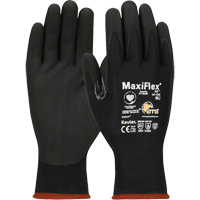 ATG MaxiFlex&reg; Cut Touchscreen Compatible Gloves, Size X-Small, 15 Gauge, Foam Nitrile Coated, Polyester/Kevlar&reg; Shell, ASTM ANSI Level A4/EN 388 Level 3/EN 388 Level D Stor-it Systems