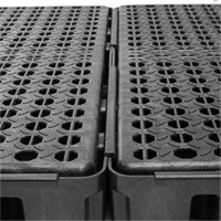 Palette de confinement des d&eacute;versements &agrave; profil bas Black Diamond, Capacit&eacute; de d&eacute;versement 25.5 gal. US, 49" x 24" x 6,5" Stor-it Systems