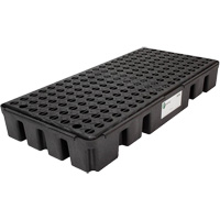 Palette de confinement des d&eacute;versements &agrave; profil bas Black Diamond, Capacit&eacute; de d&eacute;versement 25.5 gal. US, 49" x 24" x 6,5" Stor-it Systems