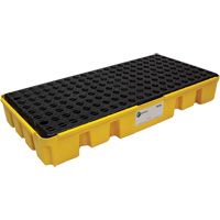 Palette &agrave; profil bas pour contr&ocirc;le des d&eacute;versements, Capacit&eacute; de d&eacute;versement 25.5 gal. US, 49" x 24" x 6,5" Stor-it Systems