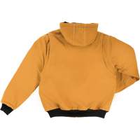 Blouson d'aviateur en toile lourde avec capuchon, Hommes, Petit, Brun Stor-it Systems