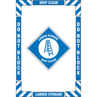 "Ladder Storage" Floor Marking Kit, Adhesive, English with Pictogram Stor-it Systems