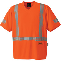 CoolPass<sup>®</sup> UV Protection Safety T-Shirt, 3X-Large, High Visibility Orange SGY068 | Stor-it Systems