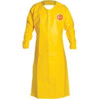 Tychem&reg; 2000 Extra-Long Long-Sleeved Apron, Polyethylene, 52" L x 28.5" W, Yellow Stor-it Systems