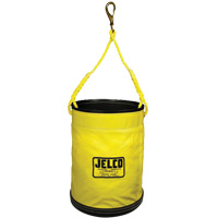 Vinyl Coated Collapsible Bucket, 11" L x 11" W x 16" H, Nylon, Black/Yellow SGY397 | Stor-it Systems