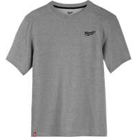 Hybrid Work Tee Shirt, Men's, Small, Grey Stor-it Systems