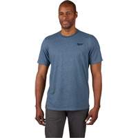 Hybrid Work Tee Shirt, Men's, Small, Blue Stor-it Systems