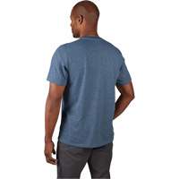 Hybrid Work Tee Shirt, Men's, Small, Blue Stor-it Systems