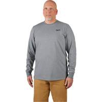 Hybrid Work Tee Shirt, Men's, Small, Grey Stor-it Systems