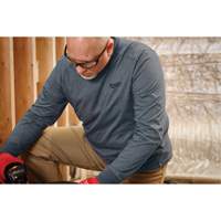 Hybrid Work Tee Shirt, Men's, Small, Blue Stor-it Systems