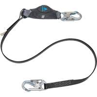 Anti-Corrosion Energy Absorbing Lanyard, 6', Snap Hook Center, Snap Hook Leg Ends, Polyester SGZ387 | Stor-it Systems