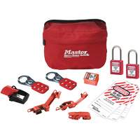 Trousse de cadenassage standard avec cadenas en thermoplastique Zenex, Ensemble &eacute;lectrique, 13 composants compris Stor-it Systems