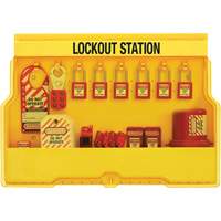 Premier Electrical Lockout Station, Thermoplastic Padlocks, 16 Padlock Capacity, Padlocks Included SGZ646 | Stor-it Systems